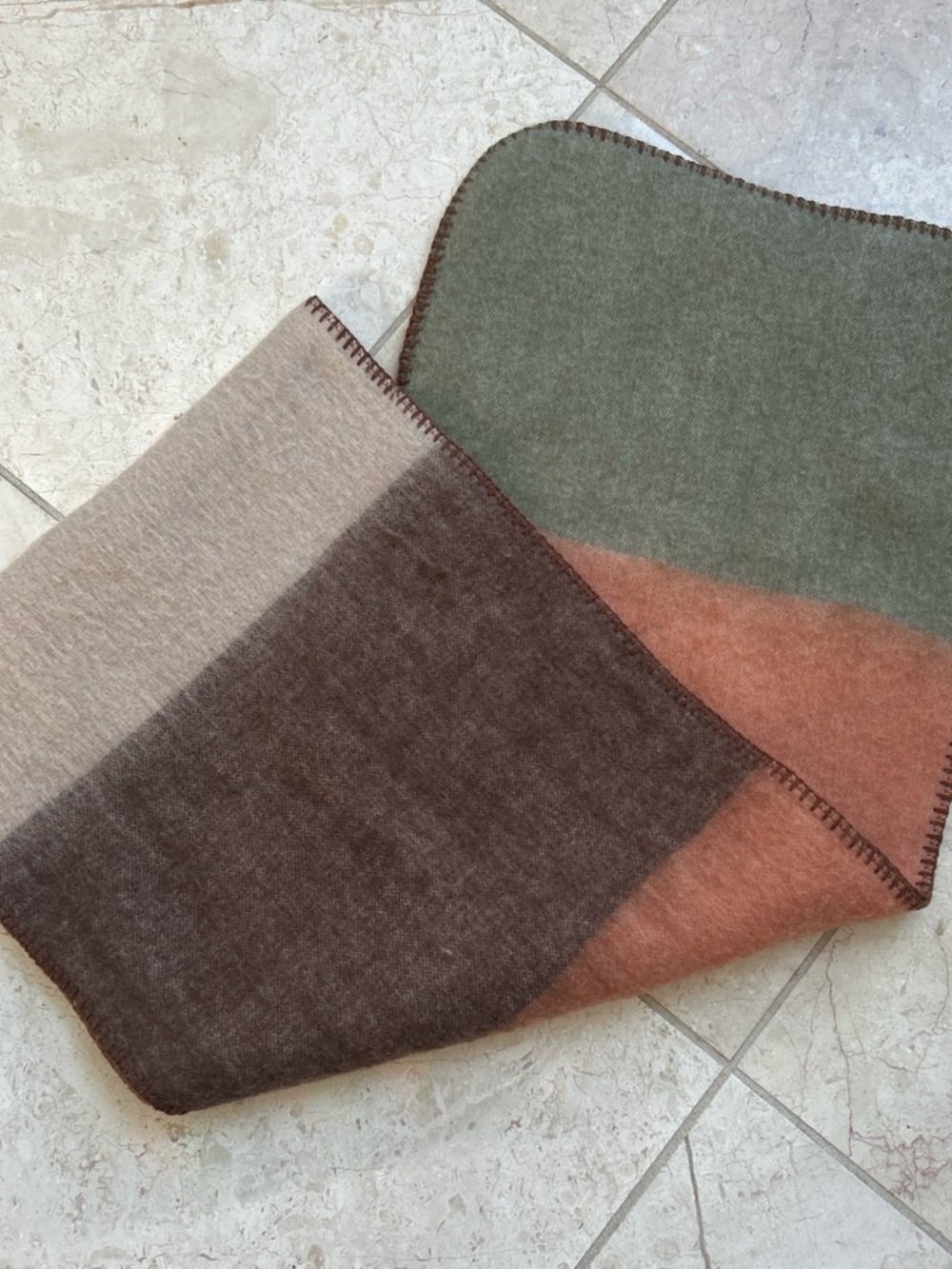 Pilcro and the Letterpress colorblock scarf from Anthropologie
